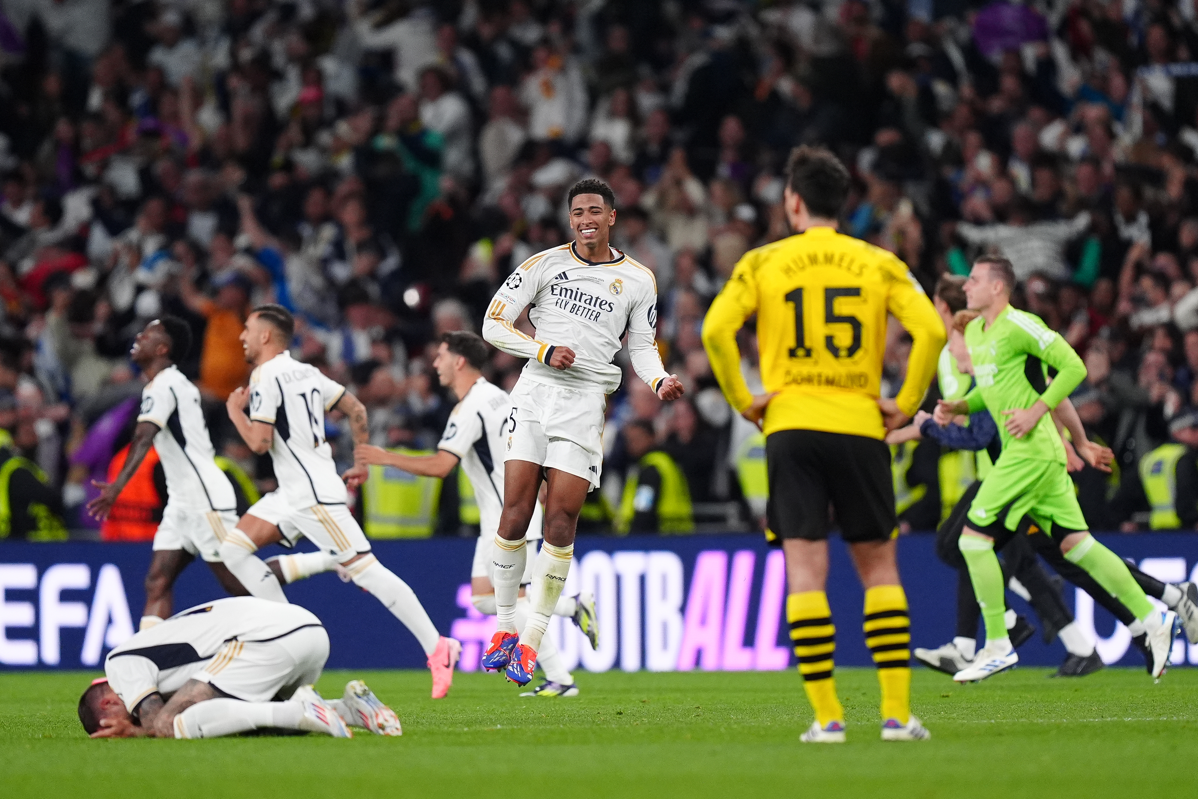 The Yellow Wall breaks ,The White Flag of victory waves - Madrid clinches UCL 2K24