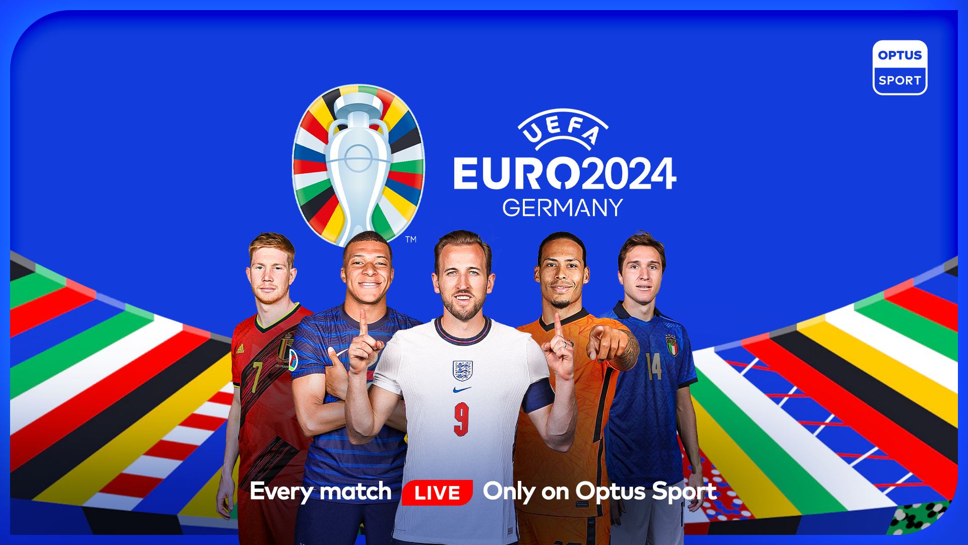  A promotional image for UEFA Euro 2024 showing five footballers from different countries who could be surprise stars of the tournament.