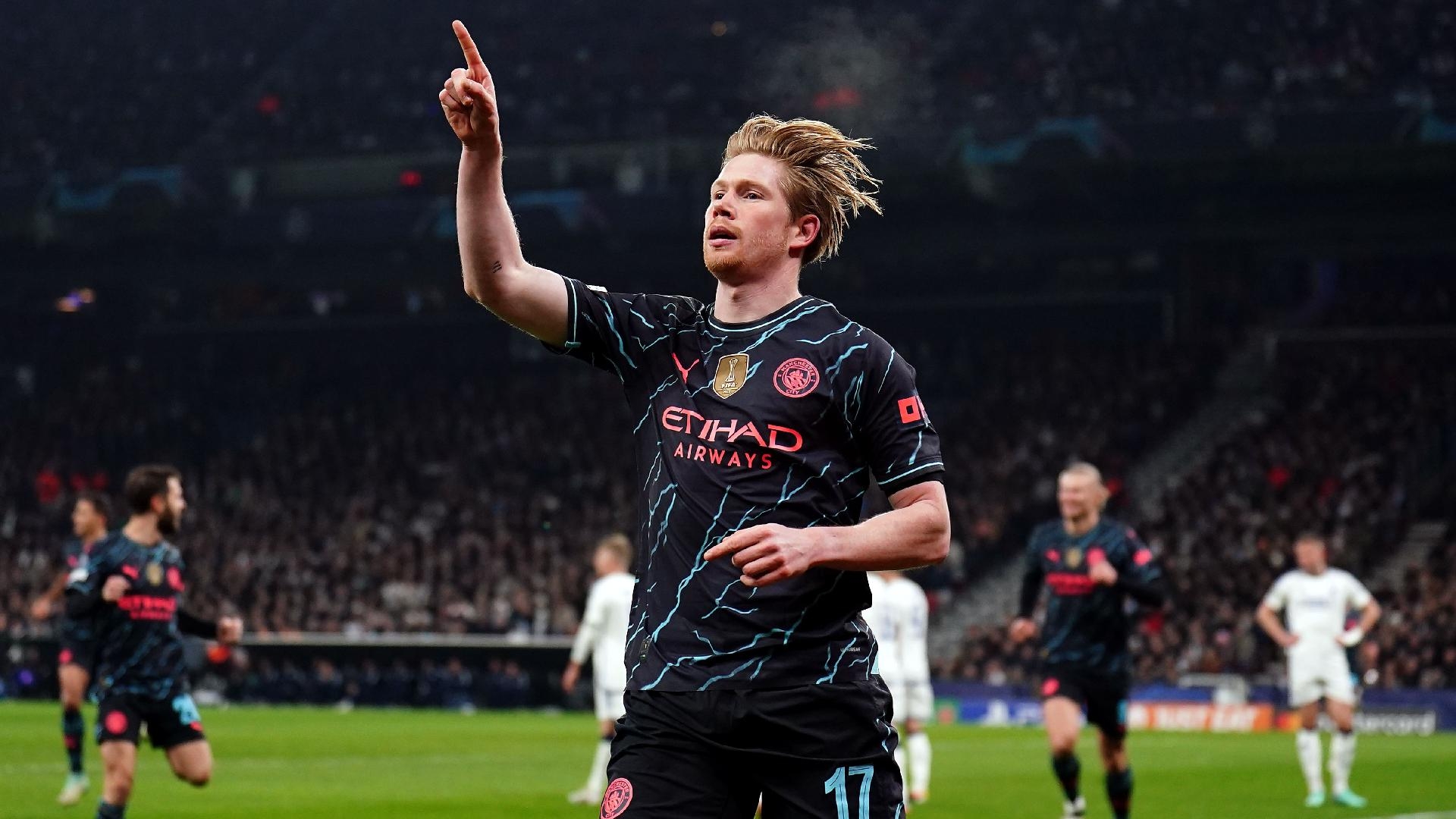 Champions League: Stunning strikes from Vinícius Jr. and Kevin De Bruyne  leave semifinal tie between Real Madrid and Manchester City finely balanced