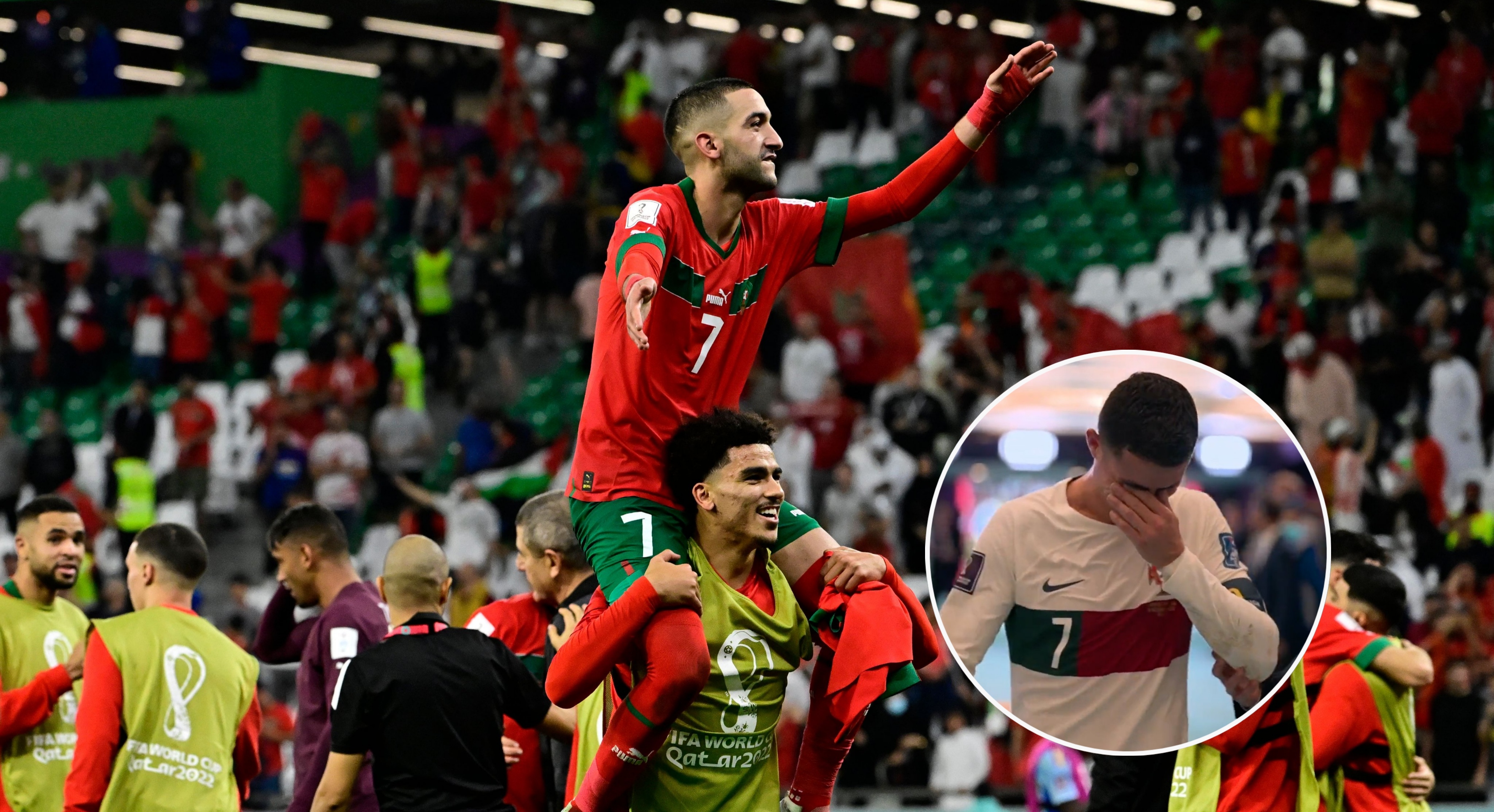 Ronaldo emotional after Portugal eliminated by Morocco in World Cup  quarterfinals