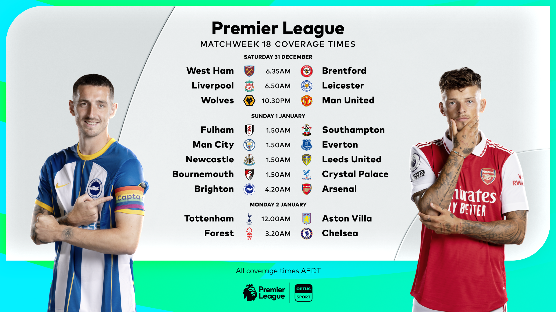 18/19 Premier League Preview, Matchweek 10
